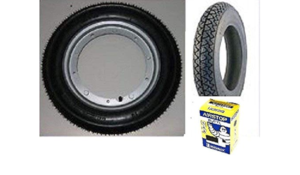 2 neumáticos Michelin S83 + cámara de aire 3.50 10 59J + ...