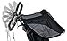 BOB Revolution Flex Duallie 2.0 Jogging Stroller - Up to 100 Pounds - UPF 50+ Canopy - Adjustable Handlebar, Black