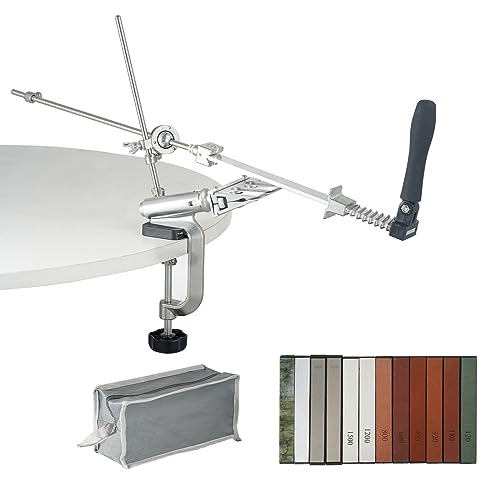 VEVOR Knife Sharpener Kit, 360° Rotation Flip Fixed Angle Knife