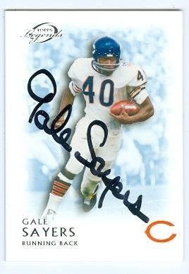 gale sayers autographed football