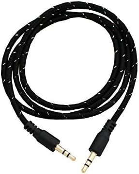 Classic Auxiliary Audio Cable 3.5mm (3 Feet) - For Smart Phones, Headphones, Car Stereo, Home Audio, etc. (Male to Male) (Black)