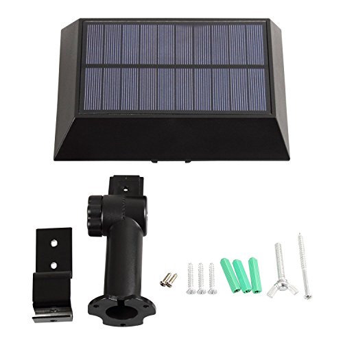 [1 Pack] T-SUN Solar Gutter Lights, 30 LED PIR Motion Sensor Solar Lights, Waterproof Powered Security Lamp for Outdoor Garden, Fence, Garage(6000K-Black) - Thumbnail 5