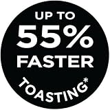 Russell Hobbs Luna 2 Slice Toaster 1500W Grey 6 Browning Levels Fast Toasting view 4