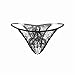 IEason Women Lingerie 2017 Women Lace Crotchless Panties Crotch Thong with Pearls Massaging Underwear (Free Size, Black)