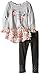 Little Lass Girls' 2 Piece Legging Set Vintage Rose