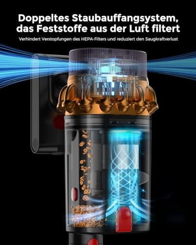 Akku Staubsauger kabellos, 68KPa/600W