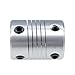 Aideepen 10pcs 6.35 x 8mm CNC Motor Jaw Shaft Coupler 6.35mm to 8mm Aluminum Flexible Coupling Gadgets Connector OD 19x25mm