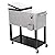 UPHA 80 Quart Rolling Ice Chest Portable Patio Party Bar Drink Entertaining Outdoor Cooler Cart on Wheels