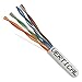 Vertical Cable Cat5e, 350 MHz, UTP, 24AWG, 8C Solid Bare Copper, 1000ft, White, Bulk Ethernet Cable - 054 Series