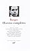 Oeuvres Completes T1 (Bibliotheque de la Pleaiade) (French Edition) by
