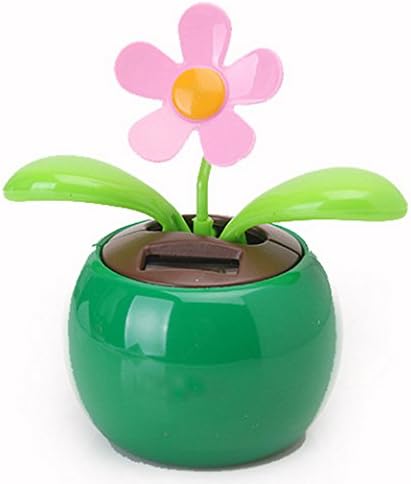 Cute Flip Flap Swing Solar Flower-green