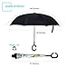 ZOMAKE Inverted Umbrella, Double Layer Reverse Umbrella Large Upside Down Umbrella with UV Protection, Windproof Inside Out Umbrella for Women with C-Shaped Handle