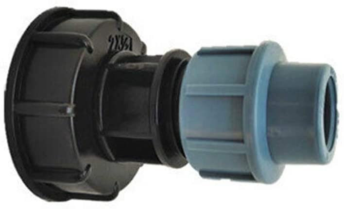 Boxonly Garden Connectors S60x6 Adapter IBC Tank Thread Connector Water Pipe Fittings Straight Outlet 25mm