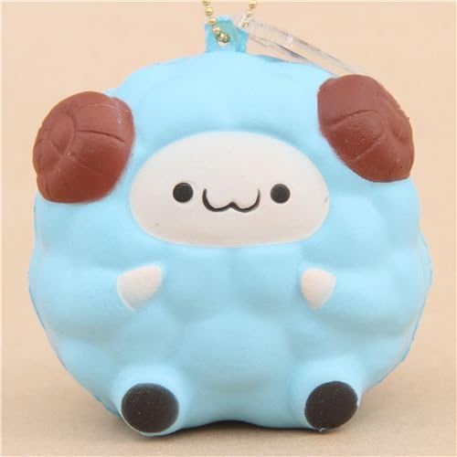 Blue mini Pop Pop Sheep squishy by Pat Pat Zoo