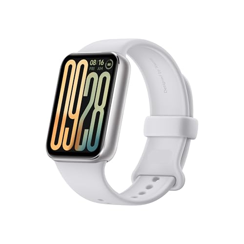 Smart Band 9 Pro, Suivi du Sport, Montre Connectée, Ecran de 44mm avec Bords Ultra-Fins, 21 Jours d'autonomie, Suivi du Sommeil amélioré, 150 Modes de Sports, 5ATM, Android & iOS, Gris