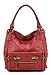 Scarleton Puffer Tote Bag - Shoulder & Travel Handbag for Women, Red B