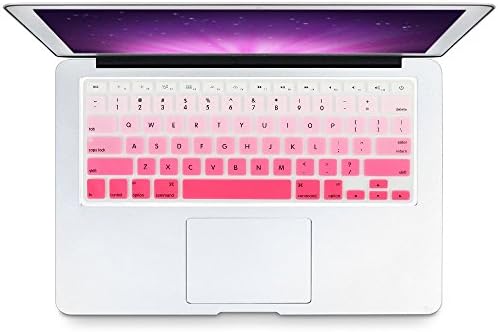 LZL Life Keyboard Protector, Cover for Macbook Pro 13 inch 15 inch (with or without Retina Display) iMac and Macbook Air 13 inch (with or without Retina Display) (Pink Ombre)
