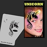 Face Painting Stencil - StencilEyes Profile Unicorn