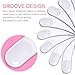 Teenitor 150 PCS Mini Disposable Make Up Plastic Spoon Spatula, Smooth Waxing Spatulas Cosmetic Facial Cream Mask Spatula Mixer White, 2.2 Inch Long