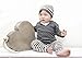 L'ovedbaby Unisex Baby Newborn Organic Leggings, Gray Stripe, 0-3 Months