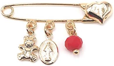 Charm Gold Plated Brooch Pin for Baby Protection Jewelry