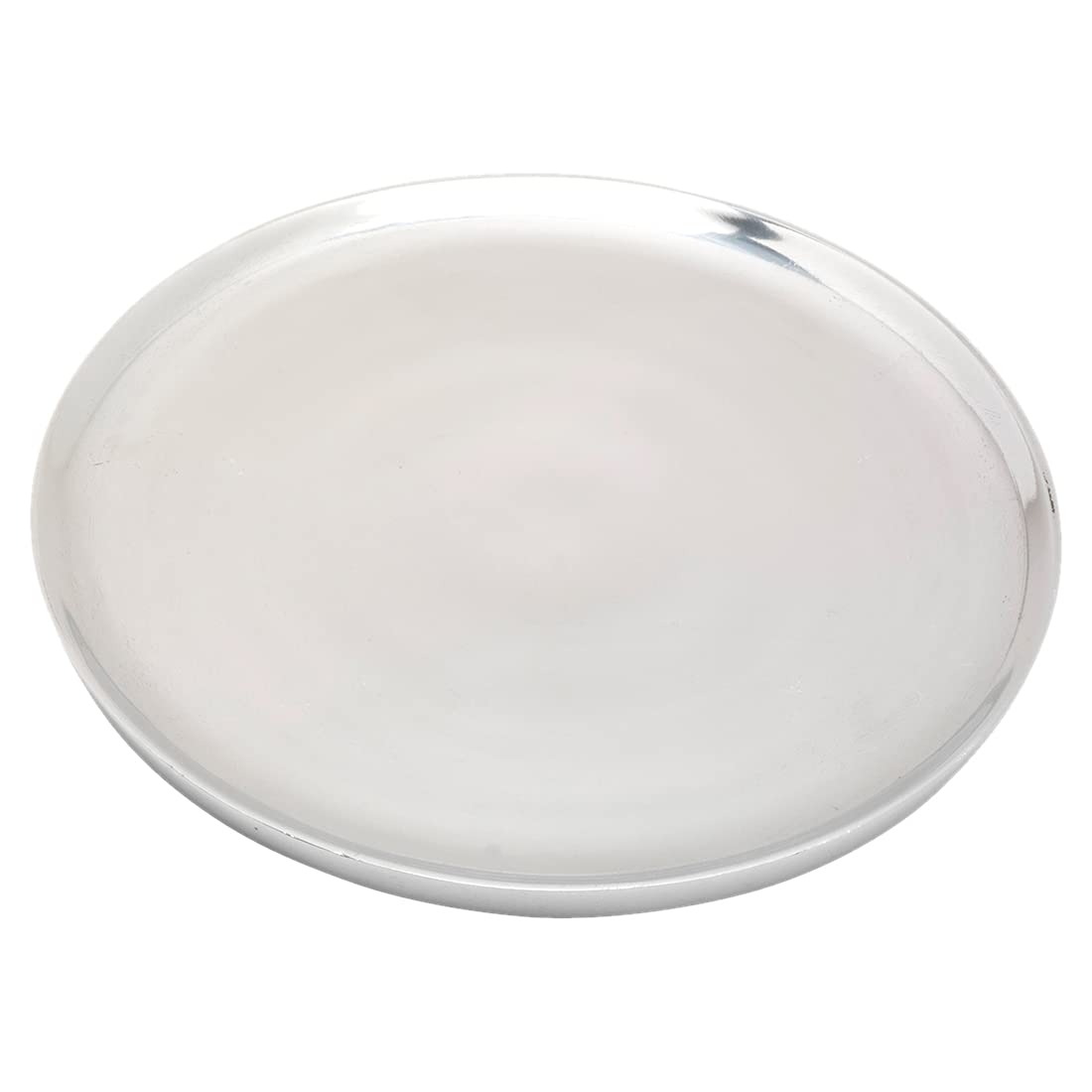 NKlaus Candle plate round Ø17cm Aliminium polished Coaster Decoration Pillar Candles 10444