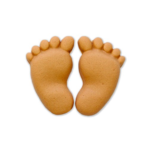 JEM Cutters 1102EP002 Pop It-Baby Feet Decorative Cupcake Topper, White