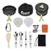 Bisgear 16 Pcs Camping Cookware Stove Carabiner Canister Stand Tripod Folding Spork Set Outdoor Camping Hiking Backpacking Non-Stick Cooking Picnic Knife Spoonthumb 1