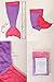 Cuddly Blankets Mermaid Tail Blanket - Super Soft and Warm Polar Fleece Fabric Blanket Perfect for Kids and Teens (Ages 3-12) (Dark Purple and Hot Pink)