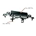 Dunhil Metal Tailgate Handle Rear Back for Toyota Sequoia Sienna 1998 1999 2000 2001 2002 2003 2004 Liftgate Latch Handle, 69090-08010 690900C080