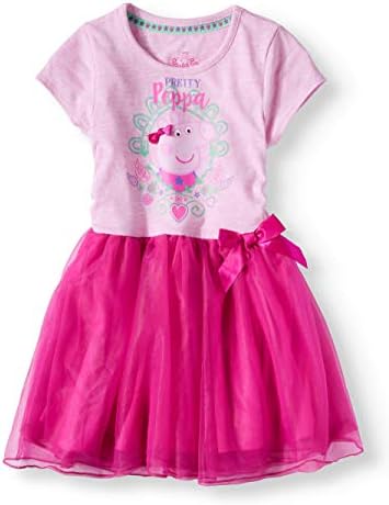 Peppa Pig Toddler Girls' Pretty Tutu Dress - Bright Pink - Sizes 2T, 3T & 4T