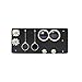 BAGSMART Hanging Travel Jewelry Roll Bag with Zippered Compartments for Earrings & Necklaces & Ring, Blue