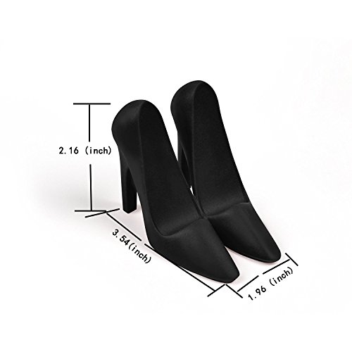 ZLMC Cute Cell Phone Stand,High Heel Shoes Holder Mobile Phone Mount Compatible iPhone X 8 8Plus 7 7plus 6 6s 5S 5C 4S, Samsung Galaxy S9 S9+ S8+ S8 S7 A9 Star S6, Android Smartphone (Black) - Thumbnail 2