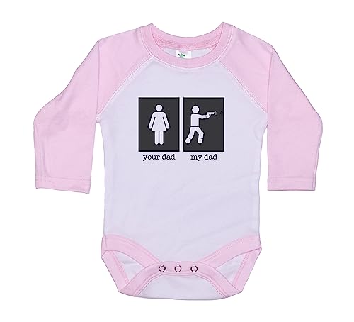 Ebenezer Fire Tactical Onesie/Your Dad My Dad/Shooting Bodysuit/Funny Baby Outfit/Sublimated Design