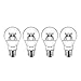 Philips LED Dimmable A19 Soft White Light Bulb with Warm Glow Effect 480-Lumen, 2700-2200-Kelvin, 6-Watt (40-Watt Equivalent), E26 Base, Clear, 4-Pack