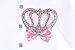 Lilax Baby Girl Newborn Crown Jewels Layette 3 Piece Gift Set 0-3 Months Pink