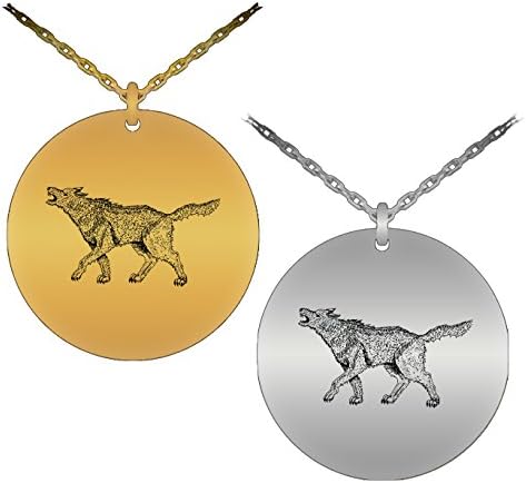 NanaTheNoodle Symbolic & Unique Chinese Zodiac Dog Symbol Laser-Engraved Pendant Necklace