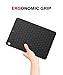 MoKo Case for iPad Pro 10.5 - [Honey Comb Series] [Kids Friendly] Light Weight Shock Proof Soft Silicone Back Cover for Apple iPad Pro 10.5 Inch 2017 Released Tablet, BLACK