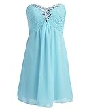 Fashion Plaza Girl's Sweetheart Short Flower Girl Dress with Rhinestone K0091