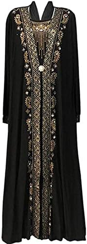 Starsace Women Muslim Kaftan Dubai Rayon Gown Jalabiyas Long Dress