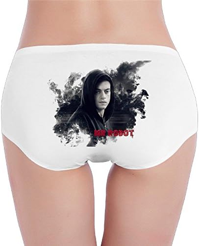 Hovalle Mr Robot Low-Rise Sexy Ladies Fashion Underwear Seam Free Briefs.Brief Hipster Panty White S