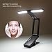 Portable Clip On Music Stand Light, Rechargable Foldable Sheet Music stand Light/Piano Light/Stage Light/Desk Reading Lamp, Two Brightness Mode