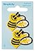 Simplicity Bumble Bee Applique Clothing Iron On Patches, 2pc, 1