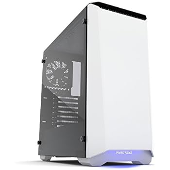 Phanteks PH-EC416PTG_WT Eclipse P400 Steel ATX Mid Tower Case Glacier White, Tempered Glass Edition Cases