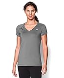 Under Armour Women's HeatGear Armour Short Sleeve, Cloud Gray (038), Medium