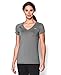 Under Armour Women's HeatGear Armour Short Sleeve, Cloud Gray/Metallic Silver, Medium
