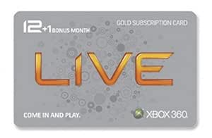 Xbox 360 Live 12 Month Gold Card plus 1 Month Bonus