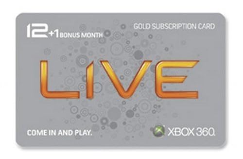 Amazon Xbox Live Gold Card 12 Month 12 Month Gold Xbox One