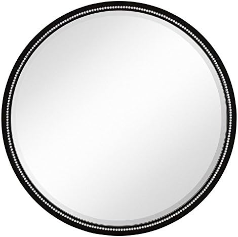 Majestic Mirror Round Shiny Stud Framed Wall Mirror - 36W x 36H in.