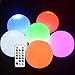 LED Ball Light 3-inch Rechargeable Mood Lights Multicolor Changing Indoor/Outdoor Lamp (Pack of 6) - Great Gift for Bday Parties, Holiday Home Decor